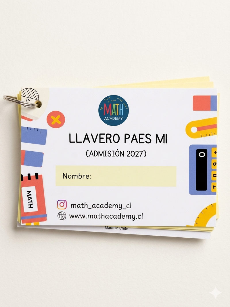 Llavero M1 Admisión 2027 (Prueba fin de año)