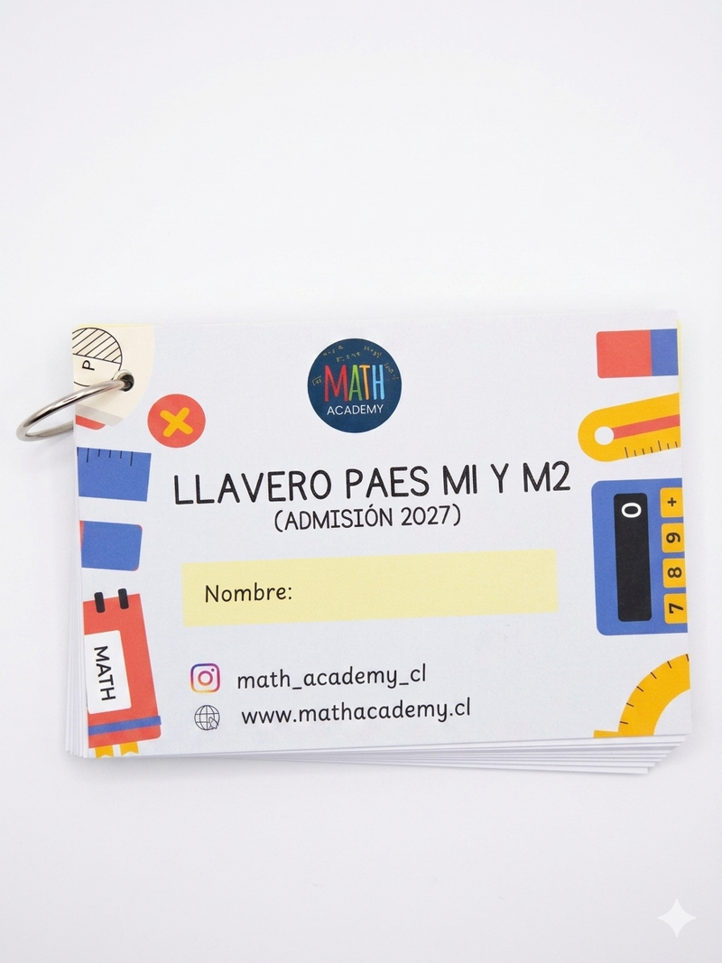 Llavero M1 y M2 Admisión 2027 (Prueba Fin de Año)