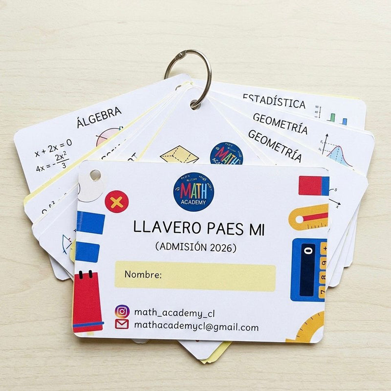 Llavero PAES Admisión 2027 (M1 y M2)